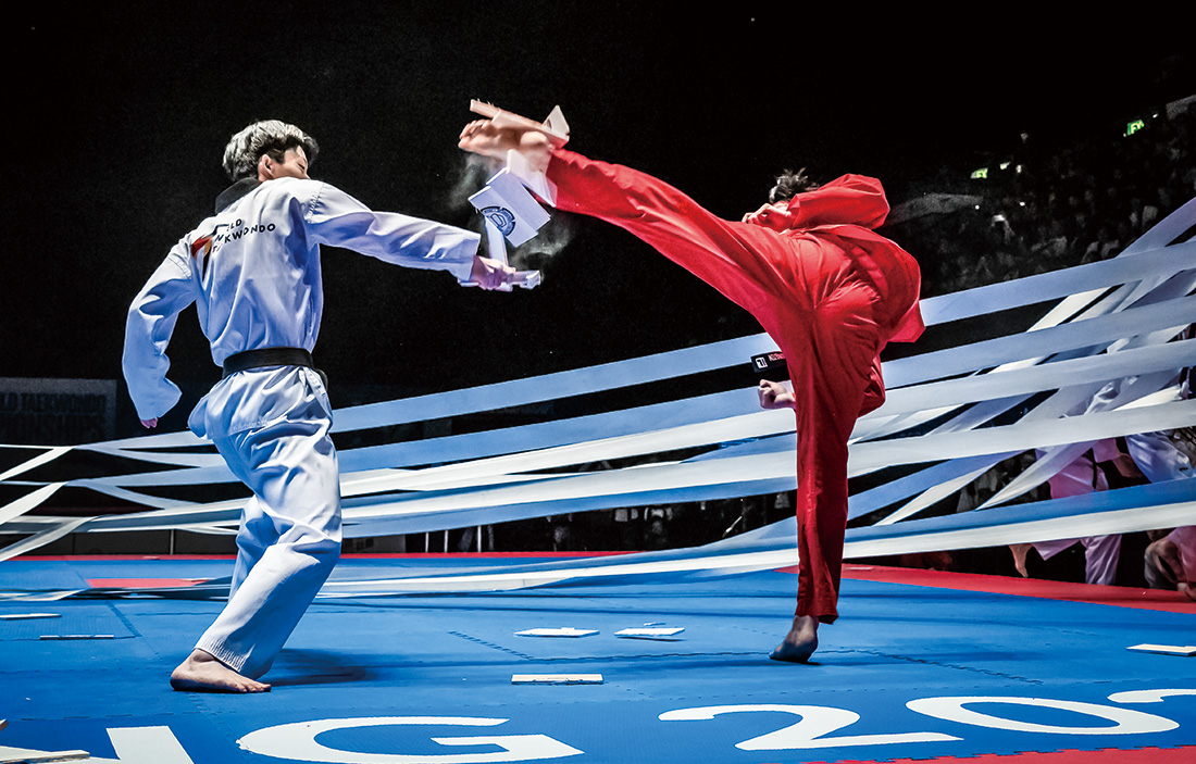 자유품새 시연